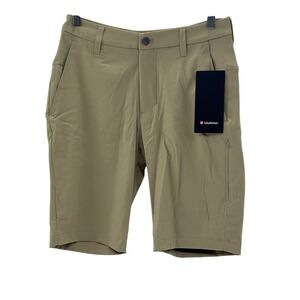 New‎ Lululemon Shorts Commission Golf Chino Men 28 10" Inseam Compass Khaki Tan
